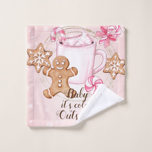 Baby its cold outside washcloth (Wash Cloth)