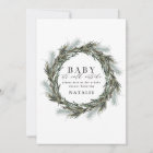 Baby it's cold outside watercolor  baby shower