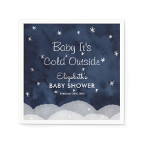 Baby It's Cold Outside Whimsical Baby Shower  Napkins