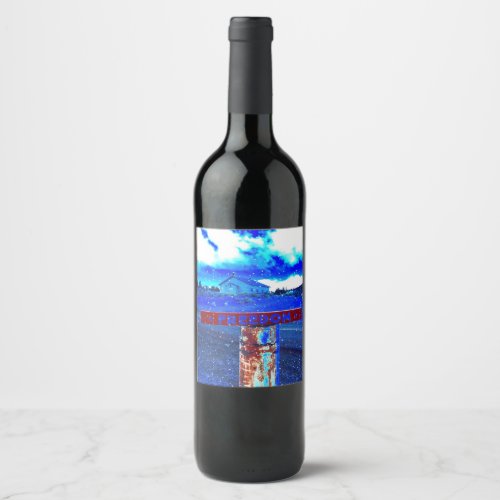 Baby its cold outside wine label