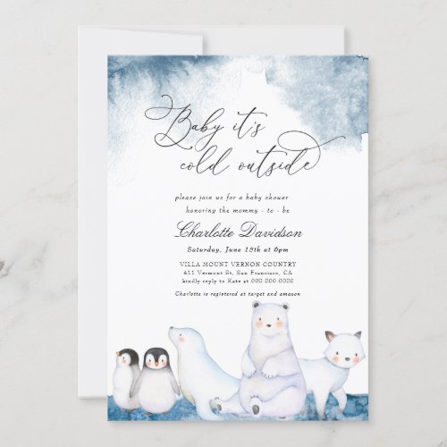 Baby It's Cold Outside Winter Animals Baby Shower Invitation - Baby It's Cold Outside Winter Animals Baby Shower Invitation
Message me for any needed adjustments