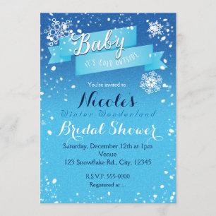 BABY IT'S COLD OUTSIDE Winter ANY EVENT Invitation