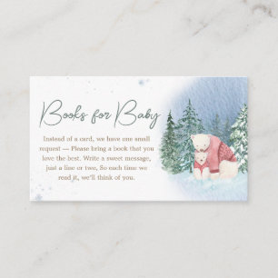 Baby It's Cold Outside Winter Baby Books for Baby Enclosure Card