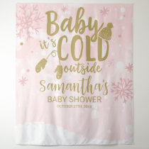 Baby It's Cold Outside Winter Baby Shower Backdrop