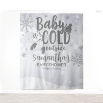 Baby It's Cold Outside Winter Baby Shower Backdrop