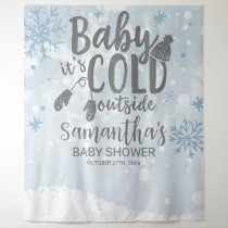 Baby It's Cold Outside Winter Baby Shower Backdrop