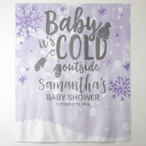 Baby It's Cold Outside Winter Baby Shower Backdrop