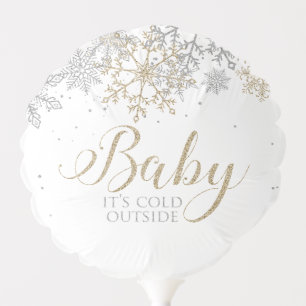 Baby It's Cold Outside Winter Baby Shower Balloon