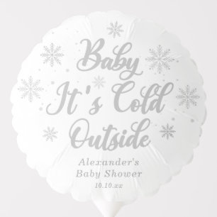 Baby It's Cold Outside Winter Baby Shower Balloon