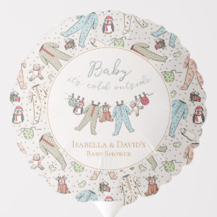 Baby Its Cold Outside Winter Baby Shower Balloon