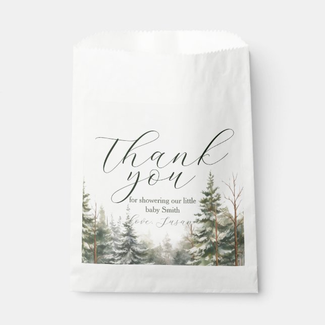 Baby Its Cold Outside Winter Baby Shower Favor Bag (Front)