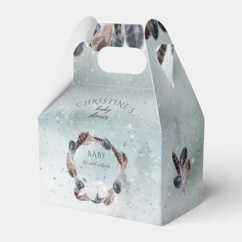 Baby Its Cold Outside Winter Baby Shower Favor Boxes