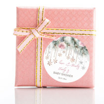 Baby it's cold outside winter baby shower favor classic round sticker