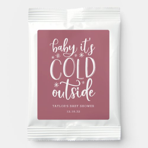 Baby Its Cold Outside  Winter Baby Shower Favor Hot Chocolate Drink Mix