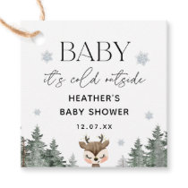 Baby Its Cold Outside Winter Baby Shower  Favor Tags