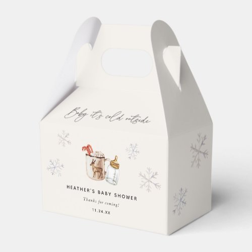 Baby Its Cold Outside Winter Baby Shower Favors Favor Boxes