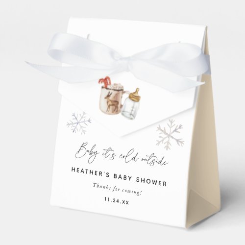 Baby Its Cold Outside Winter Baby Shower Favors Favor Boxes