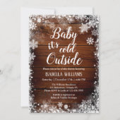 Baby it's cold outside Winter Baby Shower Invitation (Front)