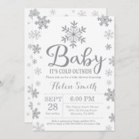 Baby Its Cold Outside Winter Baby Shower Invitation