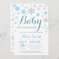 Baby Its Cold Outside Winter Baby Shower Invitation