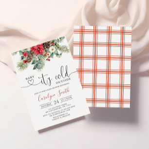 Baby its cold outside Winter Baby Shower Invitation