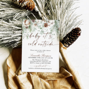 Baby It's Cold Outside Winter Baby Shower Invitation