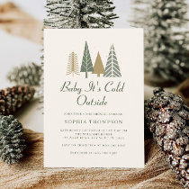 Baby It's Cold Outside Winter Baby Shower  Invitation