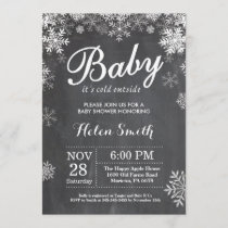 Baby its Cold Outside Winter Baby Shower Invitation