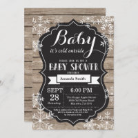 Baby Its Cold Outside Winter Baby Shower Invitation