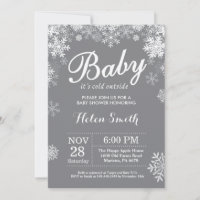 Baby its Cold Outside Winter Baby Shower Invitation