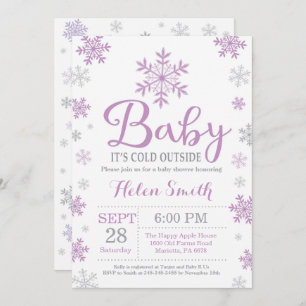 Baby Its Cold Outside Winter Baby Shower Invitation