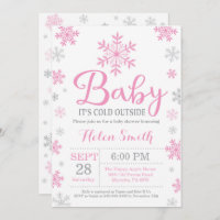 Baby Its Cold Outside Winter Baby Shower Invitation