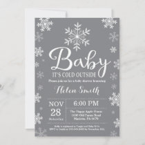 Baby Its Cold Outside Winter Baby Shower Invitation