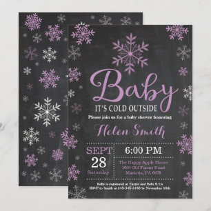 Baby Its Cold Outside Winter Baby Shower Invitation