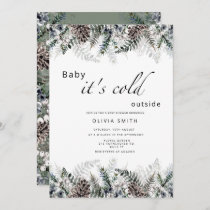 Baby it's cold outside winter baby shower invitation