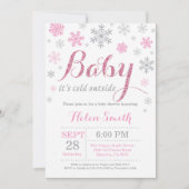 Baby Its Cold Outside Winter Baby Shower Invitation (Front)