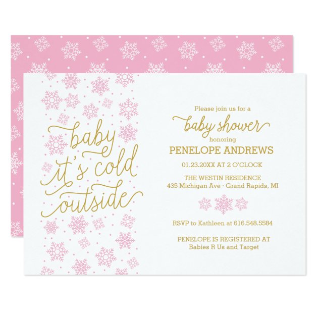 Baby It's Cold Outside Winter Baby Shower Invite