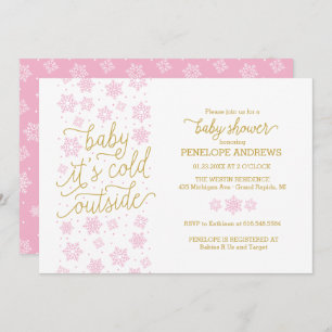 Baby It's Cold Outside Winter Baby Shower Invite