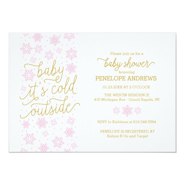 Baby It's Cold Outside Winter Baby Shower Invite