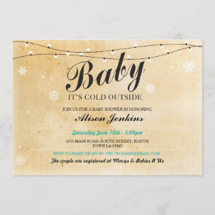 Baby It's Cold Outside Winter Baby Shower Invite