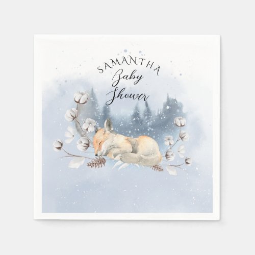 Baby its cold outside Winter Baby Shower Napkins