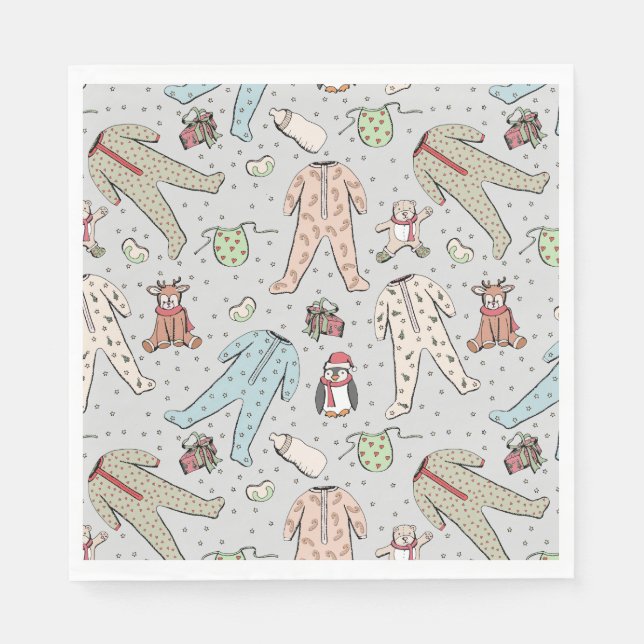 Baby Its Cold Outside Winter Baby Shower Napkins (Front)