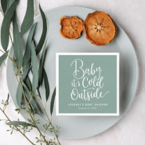 Baby It's Cold Outside Winter Baby Shower Napkins