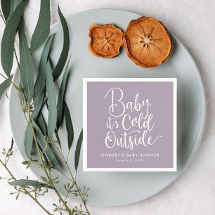 Baby It's Cold Outside Winter Baby Shower Napkins