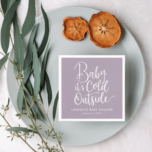 Baby Its Cold Outside Winter Baby Shower Napkins