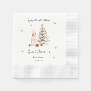Baby it's cold outside Winter Baby Shower Napkins