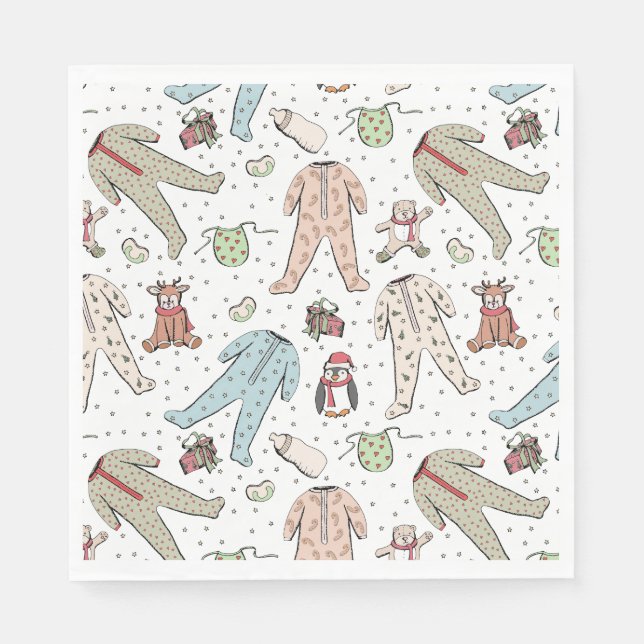 Baby Its Cold Outside Winter Baby Shower Napkins (Front)