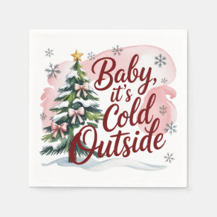 Baby, It's Cold Outside Winter Baby Shower Napkins