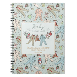 Baby It's Cold Outside Winter Baby Shower Notebook