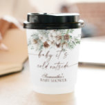 Baby It's Cold Outside Winter Baby Shower Paper Cups<br><div class="desc">Baby It's Cold Outside Winter Baby Shower Paper Cups This lovely Baby Shower Paper Cups features modern calligraphy with neutral tones- the perfect way to accent your little one's shower. Easily edit most wording to match your event! Text and background colors are fully editable —> click the "Edit Using Design...</div>